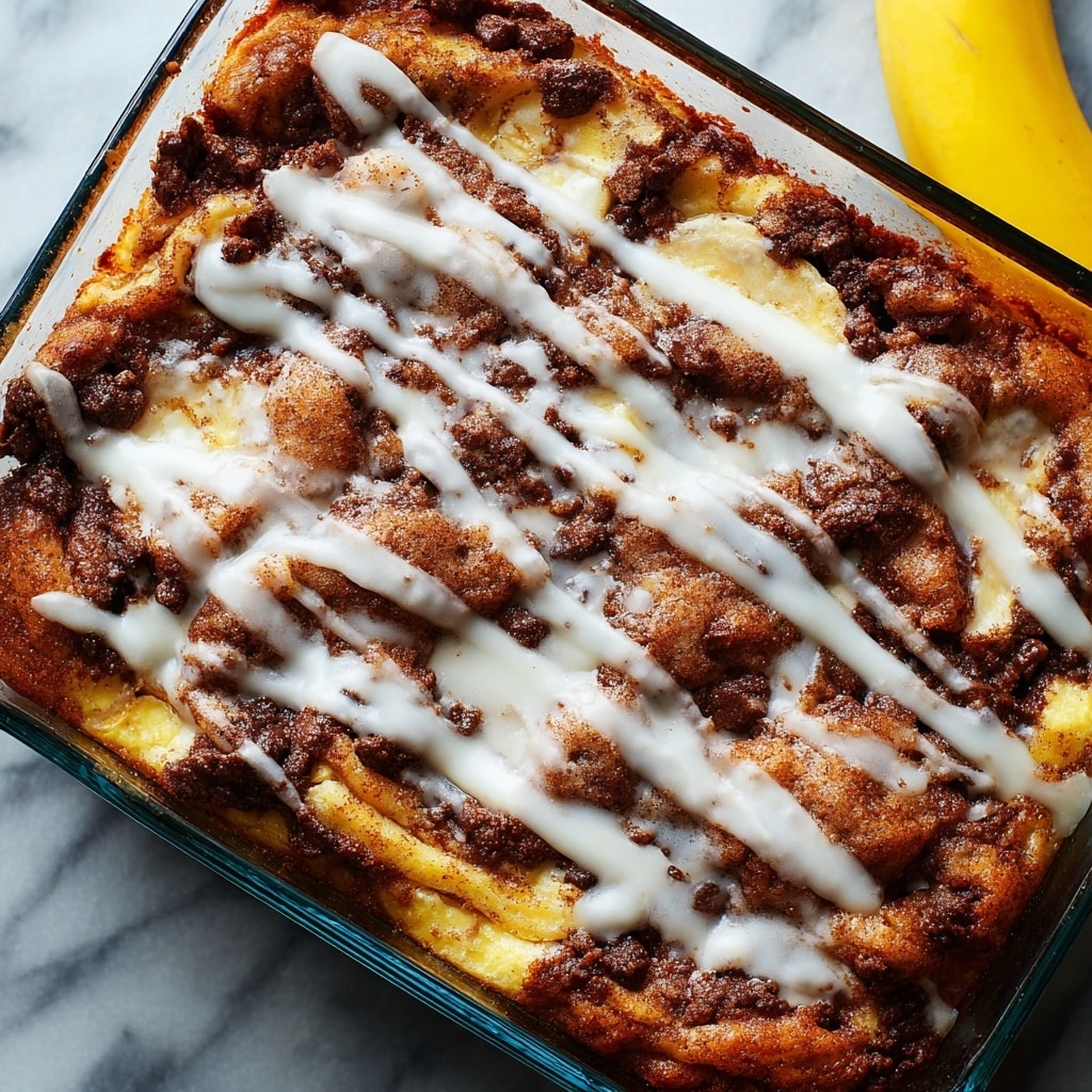 Banana Cinnamon Roll Cake Recipe