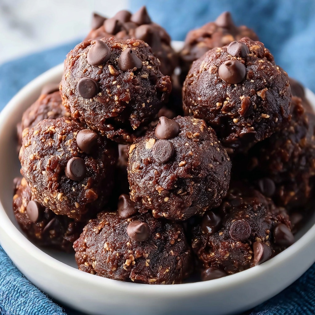 No-Bake Brownie Protein Bites Recipe - Recipe Image