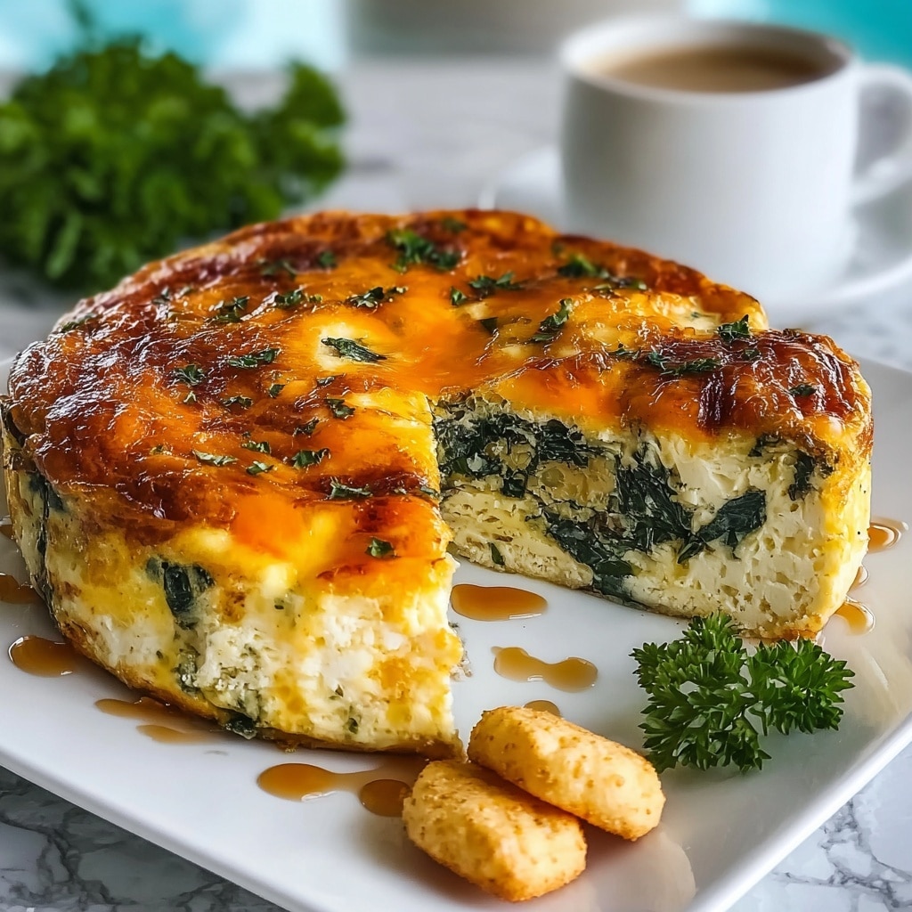 Easy Spinach and Cottage Cheese Breakfast Casserole Recipe - Recipe Image