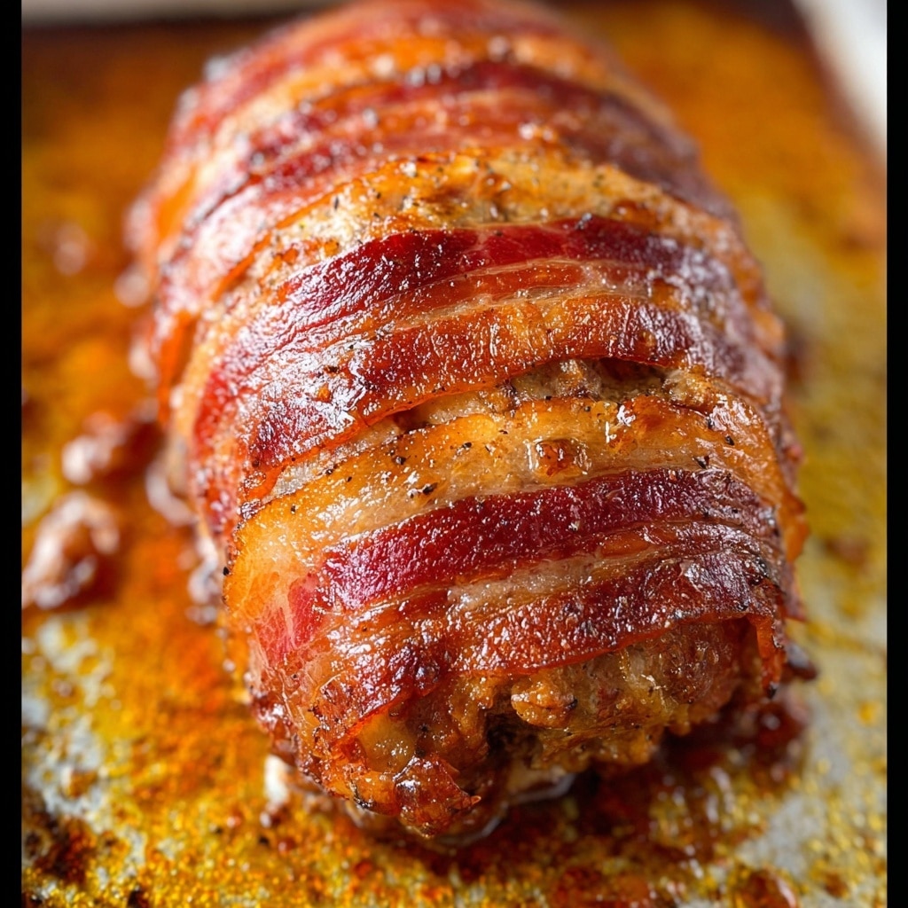Bacon-Wrapped Pork Loin with Pepper Jelly Glaze Recipe