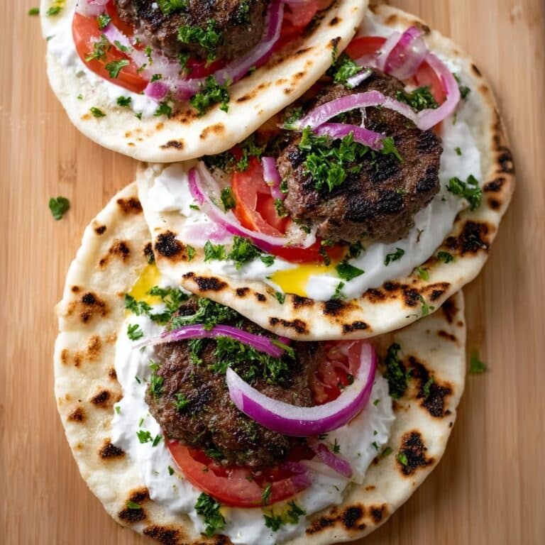 Juicy Oven-Baked Kebabs with Sumac Onions and Garlic Yogurt Recipe