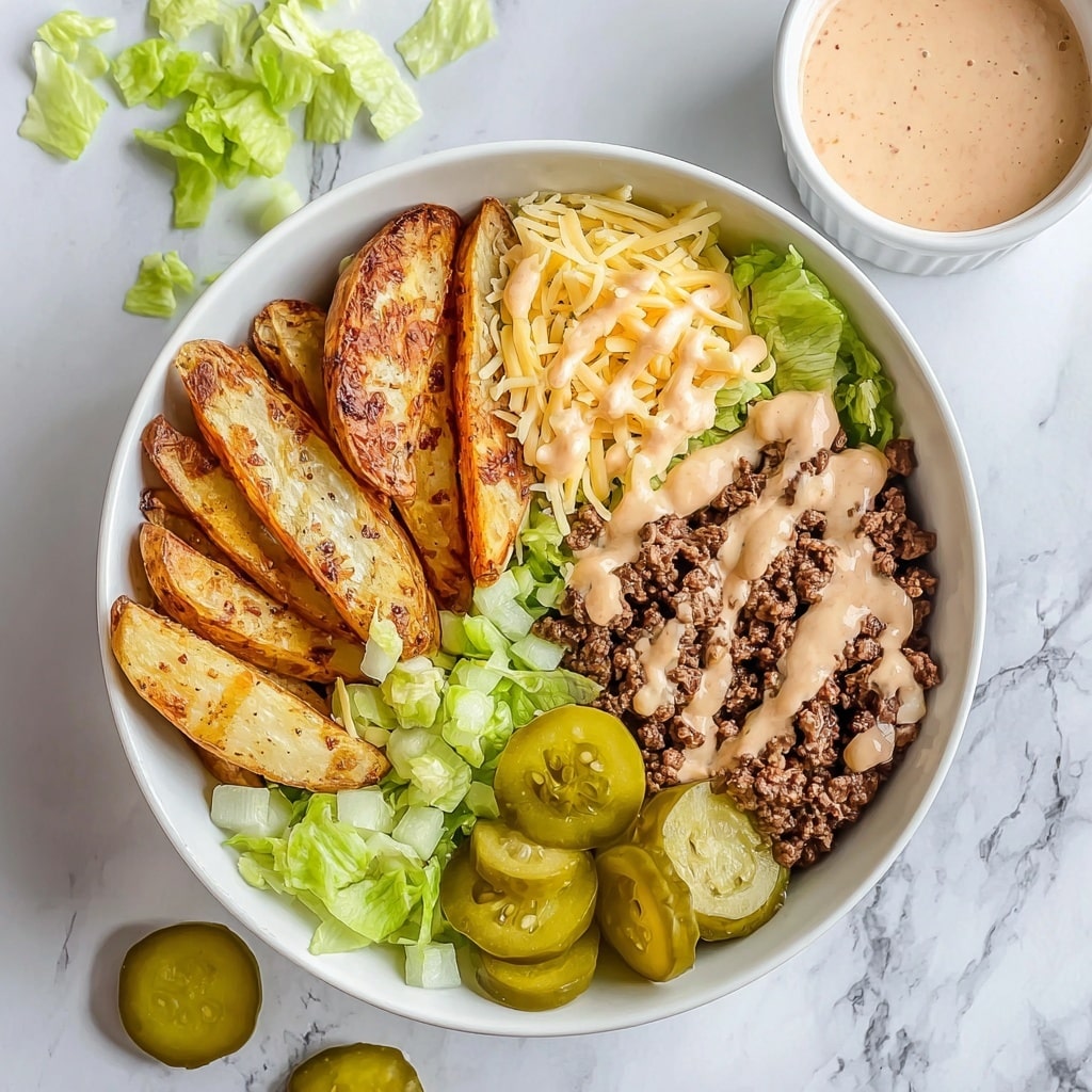 Burger Bowl with Crispy Potatoes, Beef, and Classic Sauce Recipe