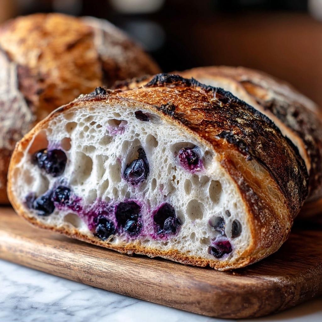 Lemon Blueberry Sourdough Bread: Juicy & Creamy Bliss! Recipe - Recipe Image