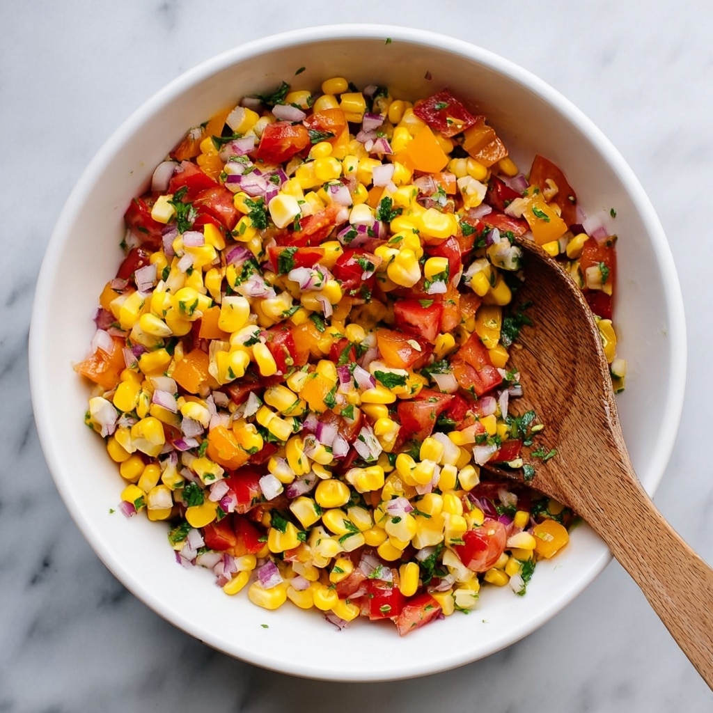 Corn and Tomato Salad with Lime Dijon Dressing Recipe