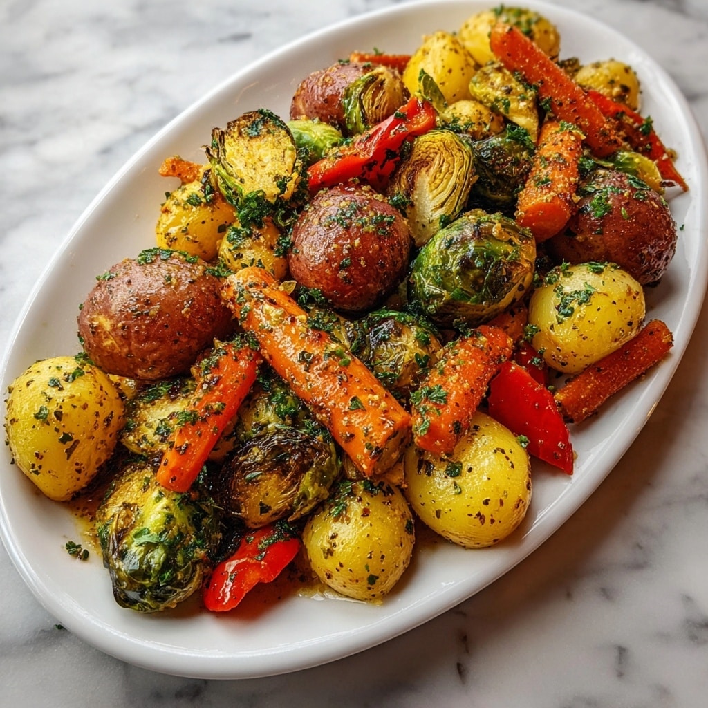 Cowboy Butter Roasted Vegetables: Crispy, Creamy Bliss! Recipe - Recipe Image