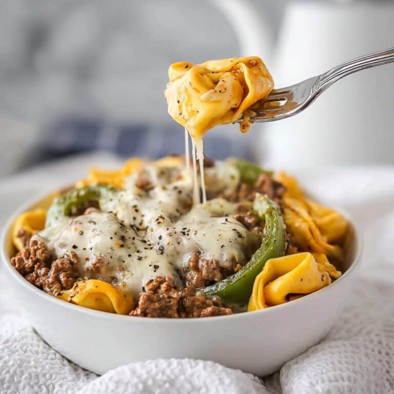 Cheesesteak Tortellini Recipe