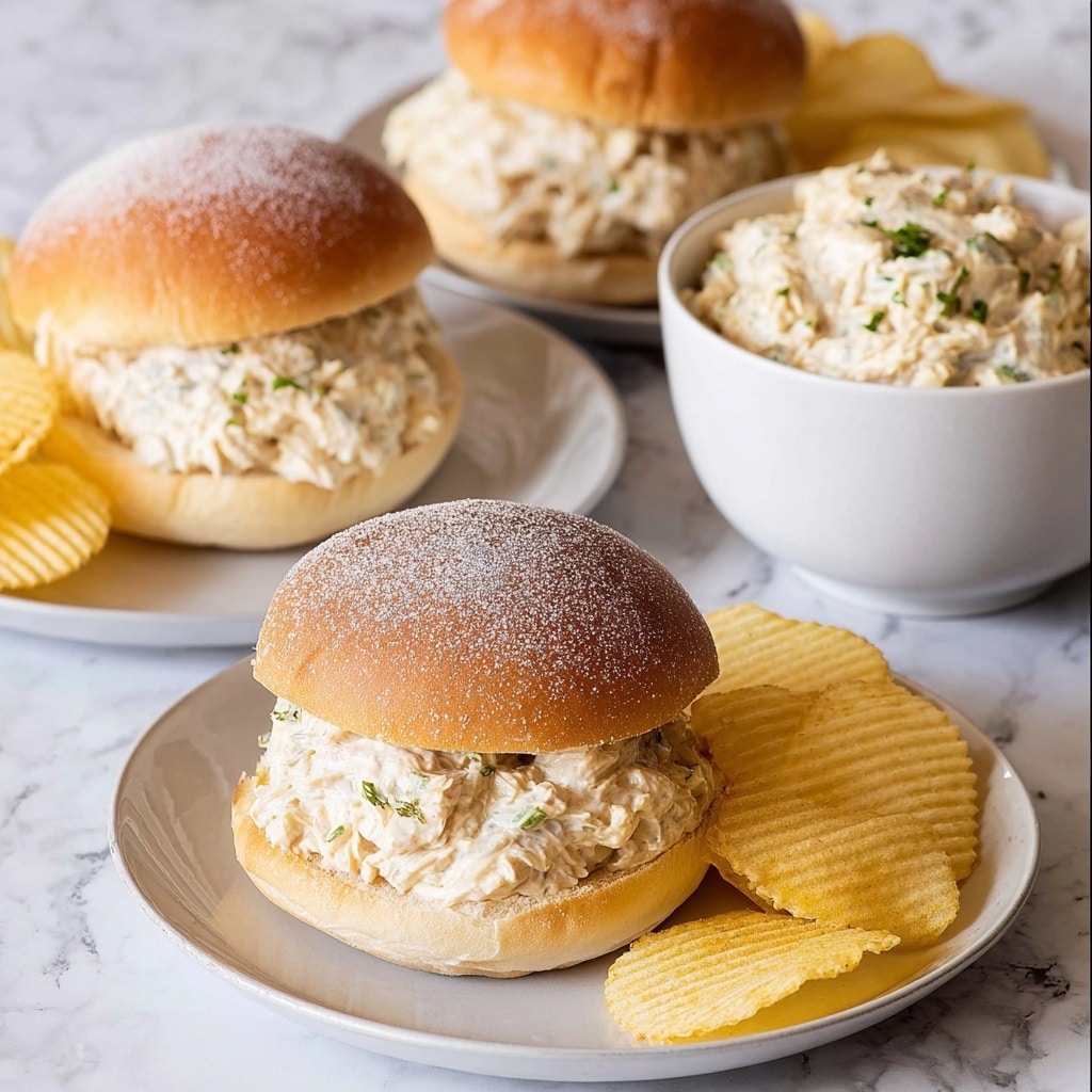 Shredded Chicken Sandwich with Creamy Ritz Cracker Spread Recipe