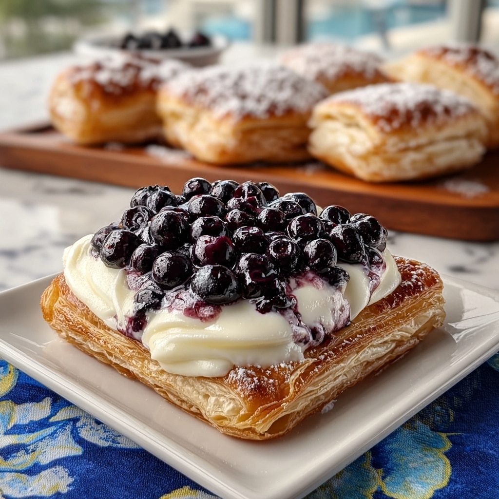 Decadent Blueberry Cream Cheese Danish Recipe - Recipe Image