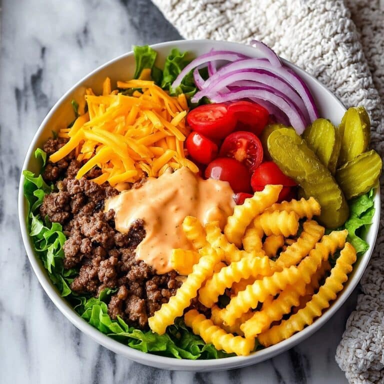 Cheeseburger Bowls with Copycat Big Mac Sauce Recipe