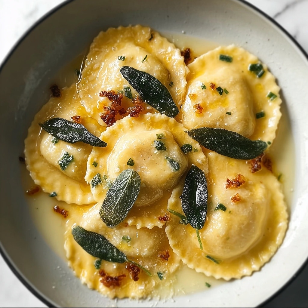 Vegan Lemon Ricotta Ravioli Recipe - Recipe Image