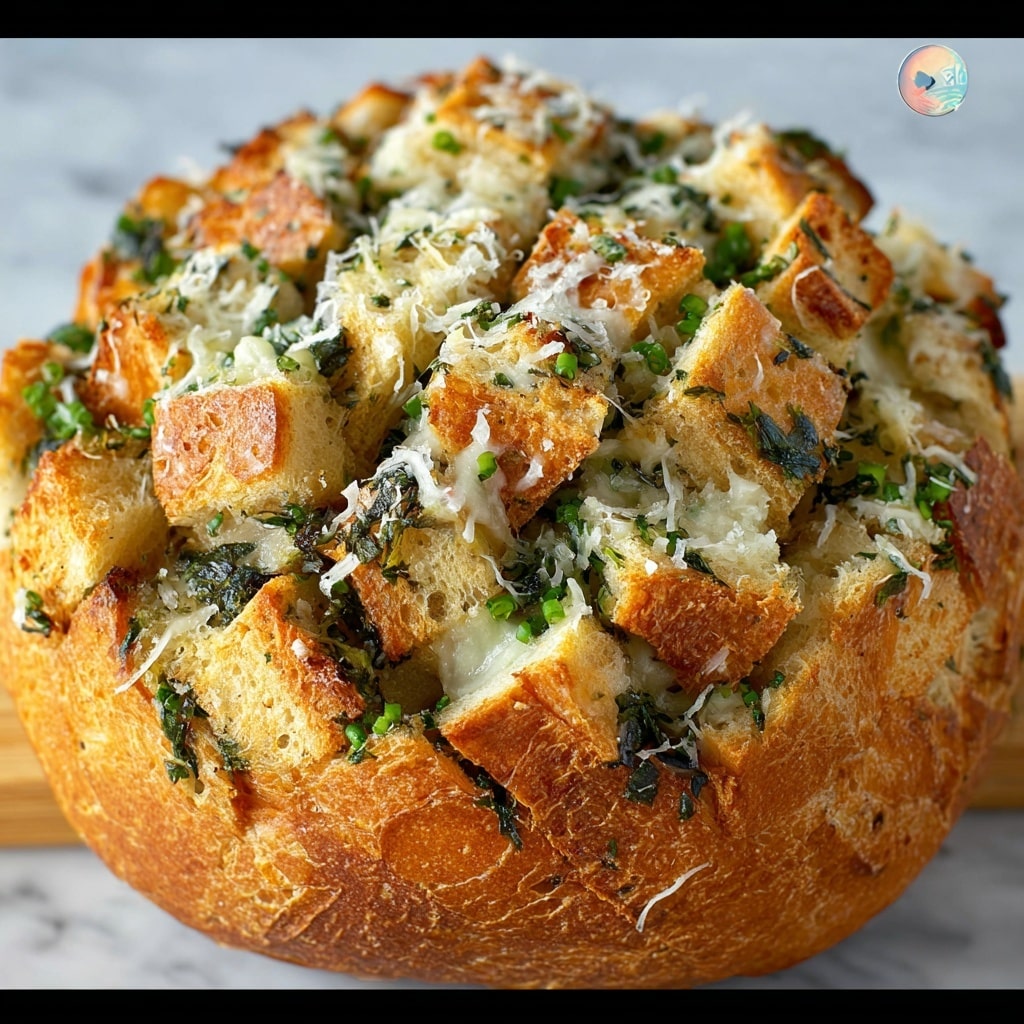 Spinach Artichoke Pull-Apart Bread Recipe - Recipe Image