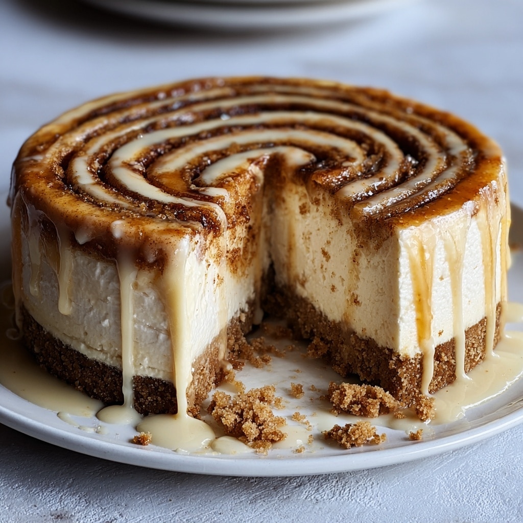 Cinnamon Roll Honeybun Cheesecake Recipe - Recipe Image