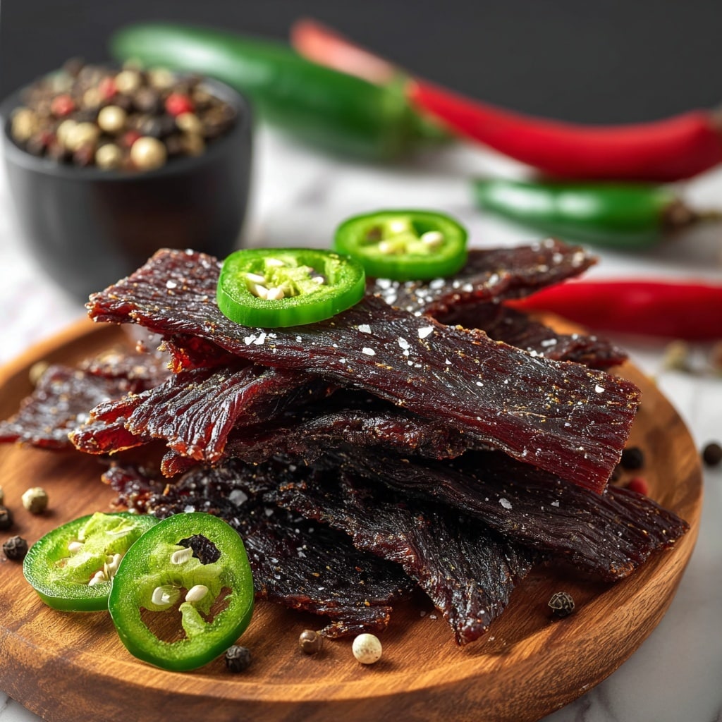 Dr. Pepper Jalapeno Beef Jerky Recipe - Recipe Image
