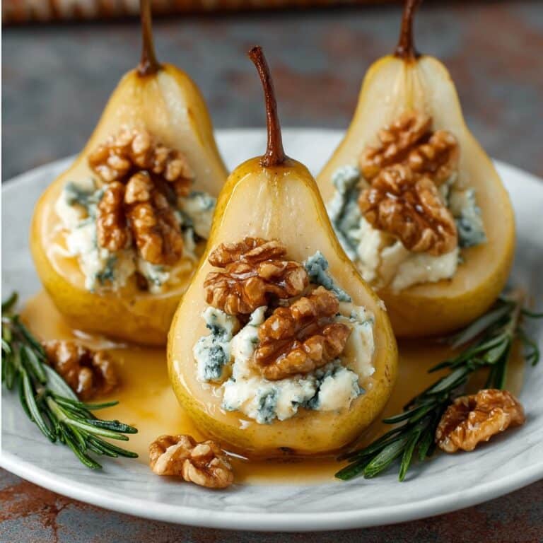 Blue Cheese Stuffed Pears Recipe
