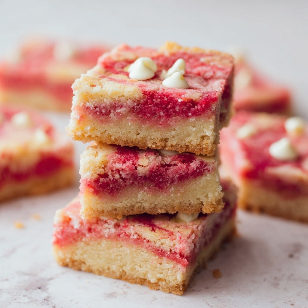 Gooey Strawberry Cake Mix Brownies Recipe - Recipe Image