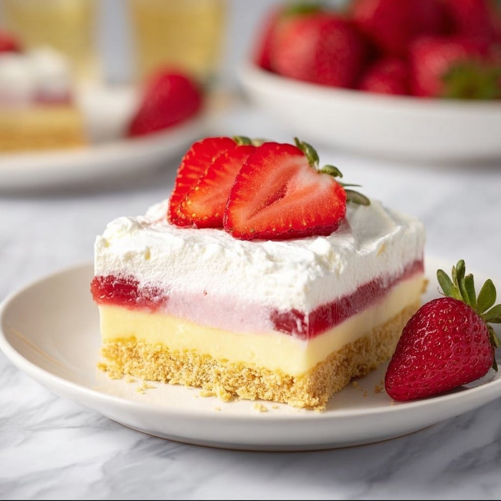 Strawberry Cheesecake Dream Bars Recipe - Recipe Image