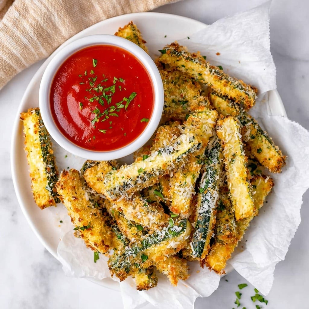 Air Fryer Parmesan Zucchini Fries Recipe - Recipe Image