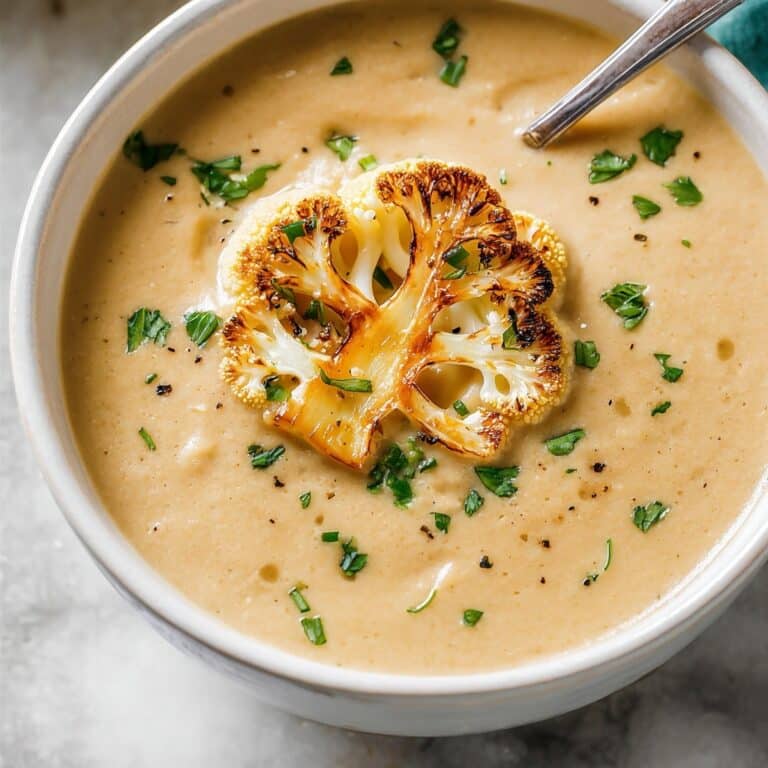 Creamy Roasted Cauliflower Soup Recipe