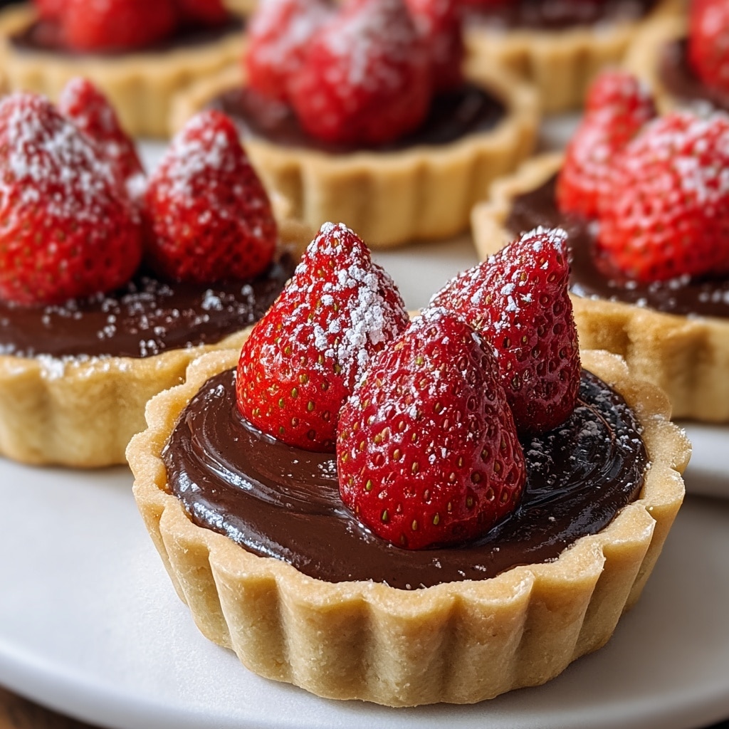Chocolate Strawberry Tarts Recipe - Recipe Image
