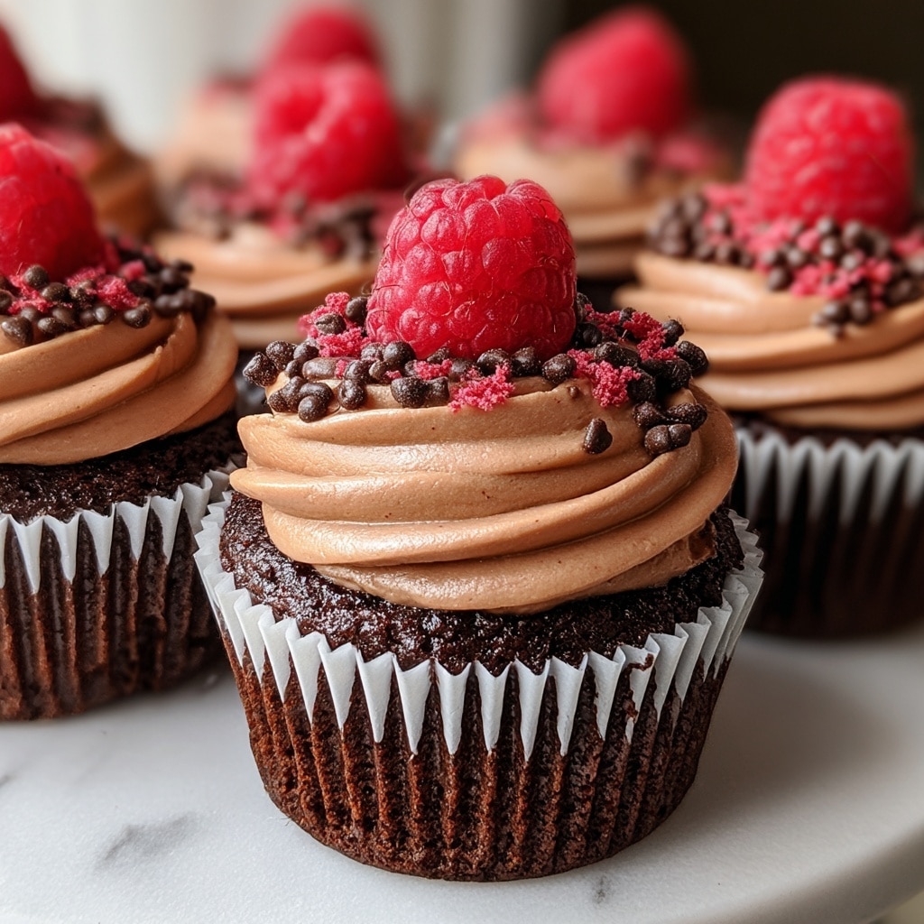 Decadent Raspberry Chocolate Lava Cupcakes Recipe - Recipe Image