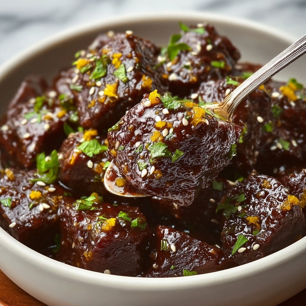 Honey Garlic Steak Bites Recipe - Recipe Image