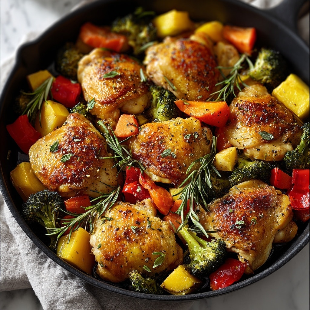 Healthy Chicken and Vegetables Skillet Recipe