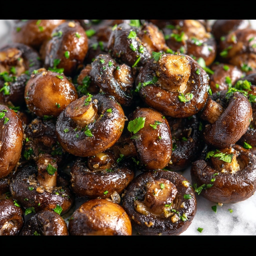 Balsamic Garlic Grilled Mushroom Skewers Recipe - Recipe Image