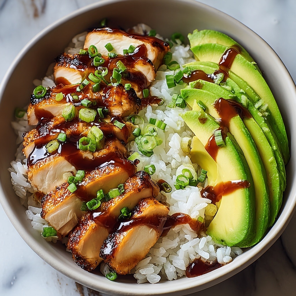Easy Sticky Chicken Rice Bowl Recipe - Recipe Image