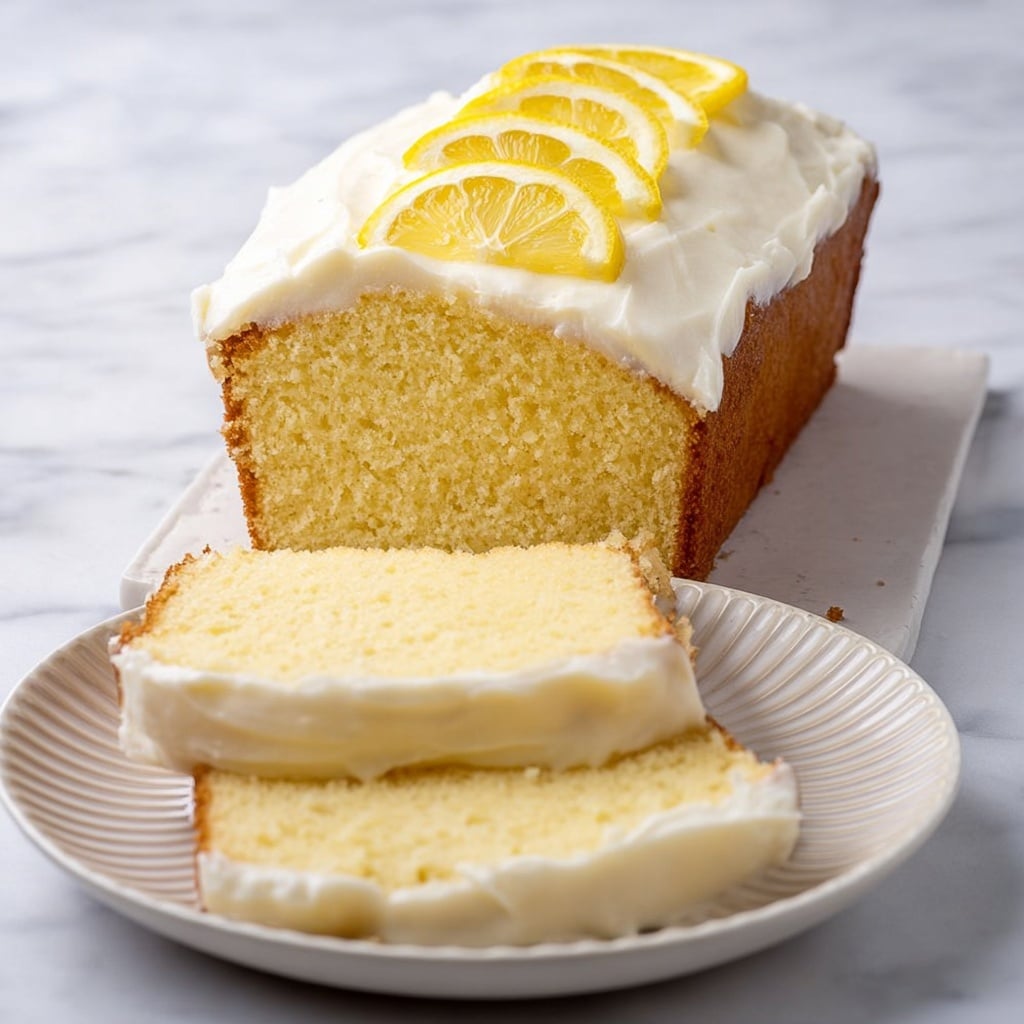 Lemon Pound Cake with Lemon Cream Cheese Frosting Recipe - Recipe Image