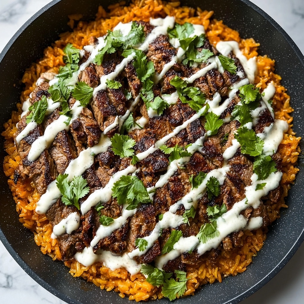 Cheesy Steak & Cilantro Lime Rice Burritos Recipe - Recipe Image