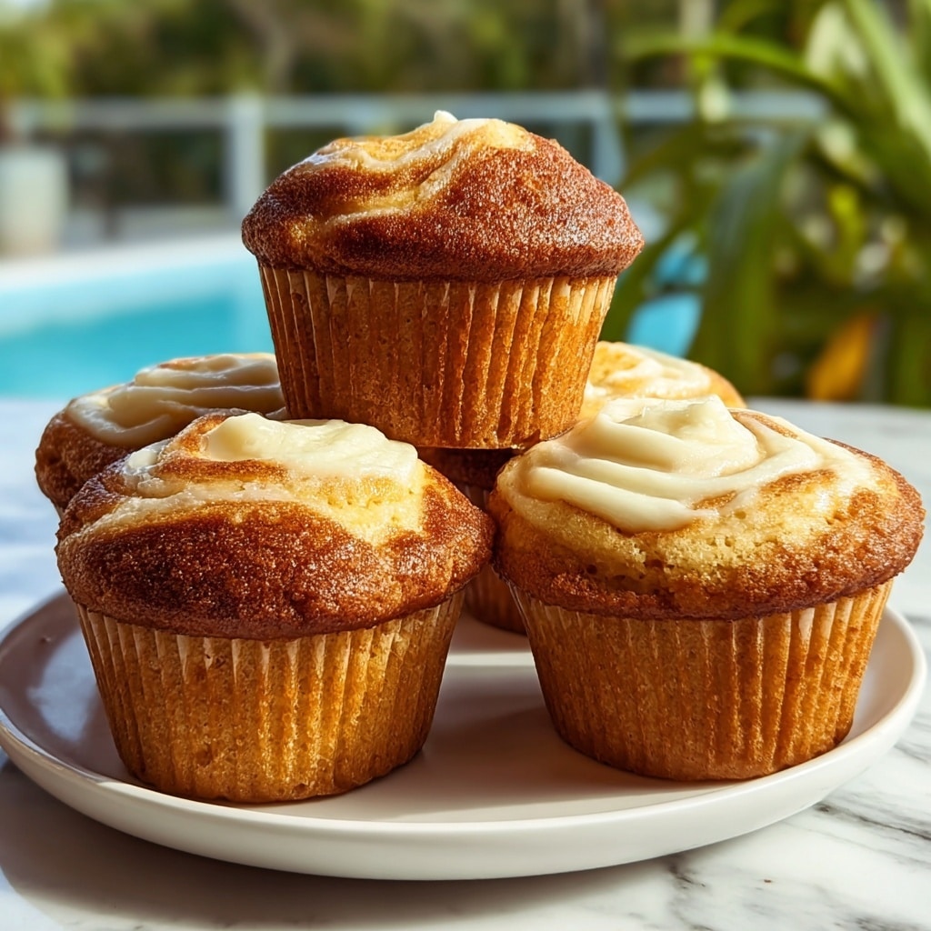 Fluffy Pumpkin Cream Cheese Swirl Muffins Recipe - Recipe Image
