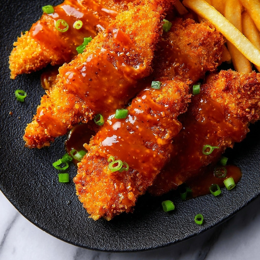 Crispy Honey Butter Chicken Tenders Recipe - Recipe Image