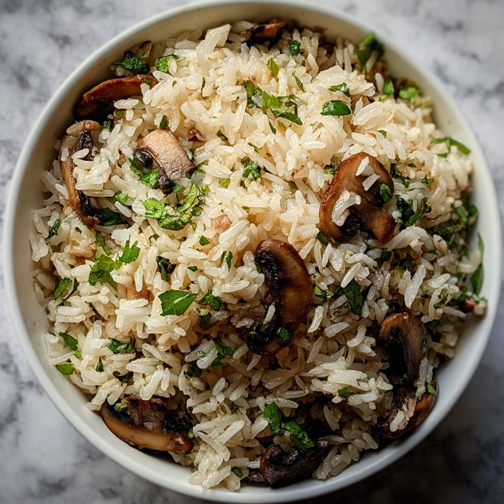 Creamy Mushroom Rice Recipe