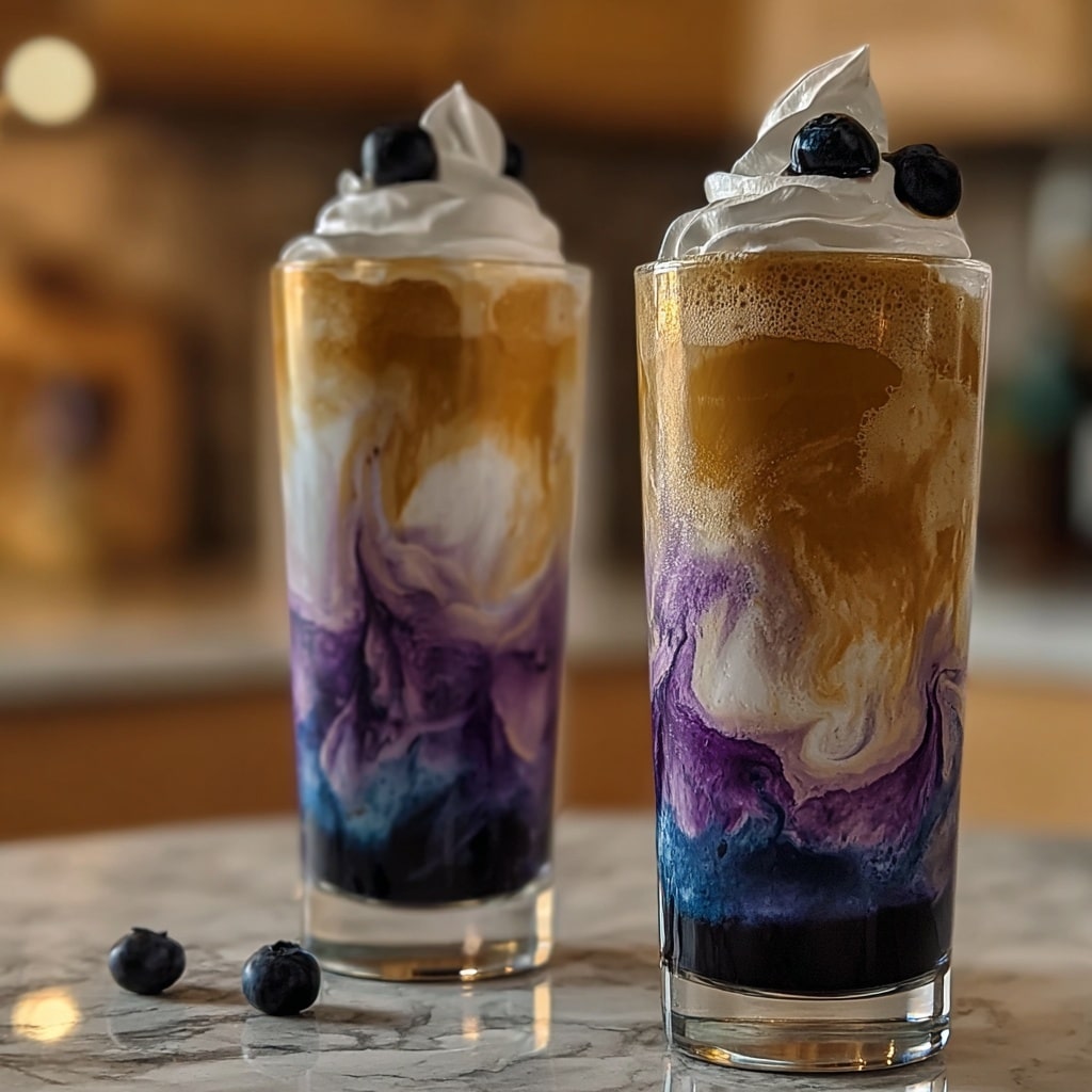 Blueberry Muffin Dirty Soda Recipe - Recipe Image