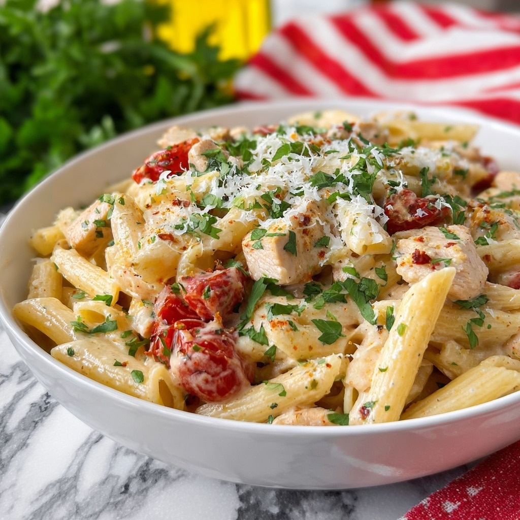 Baked Boursin Cajun Chicken Pasta Recipe - Recipe Image
