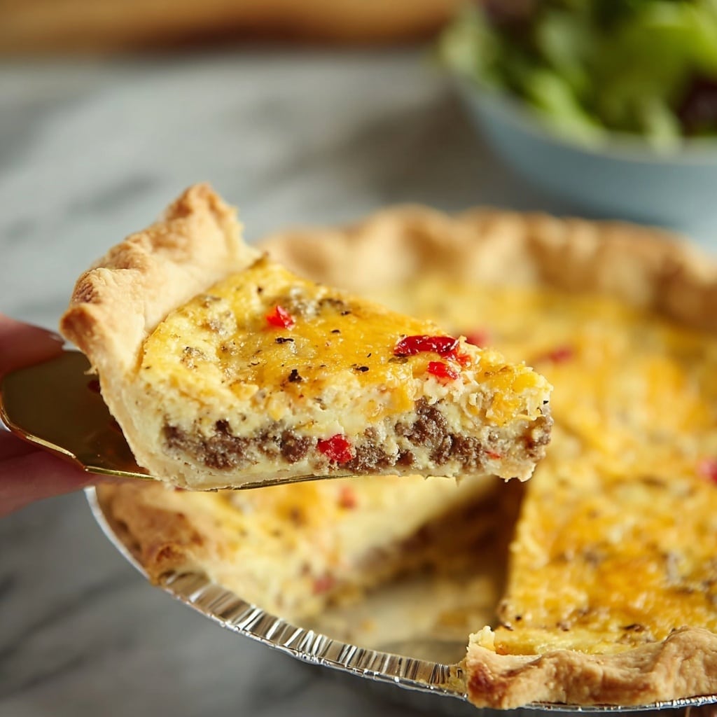 Bacon and Pimento Cheese Quiche Recipe - Recipe Image
