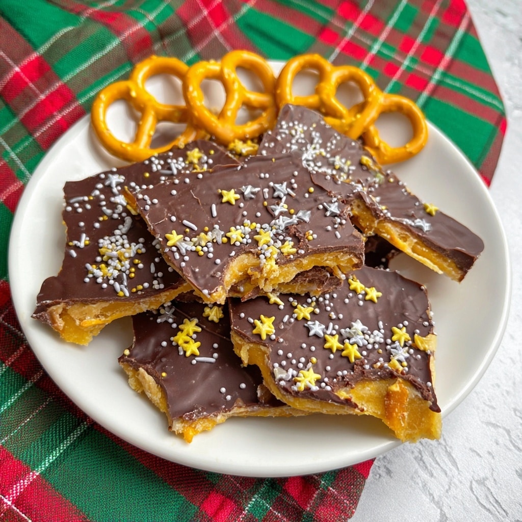 Pretzel Christmas Crack (Pretzel Toffee) Recipe - Recipe Image
