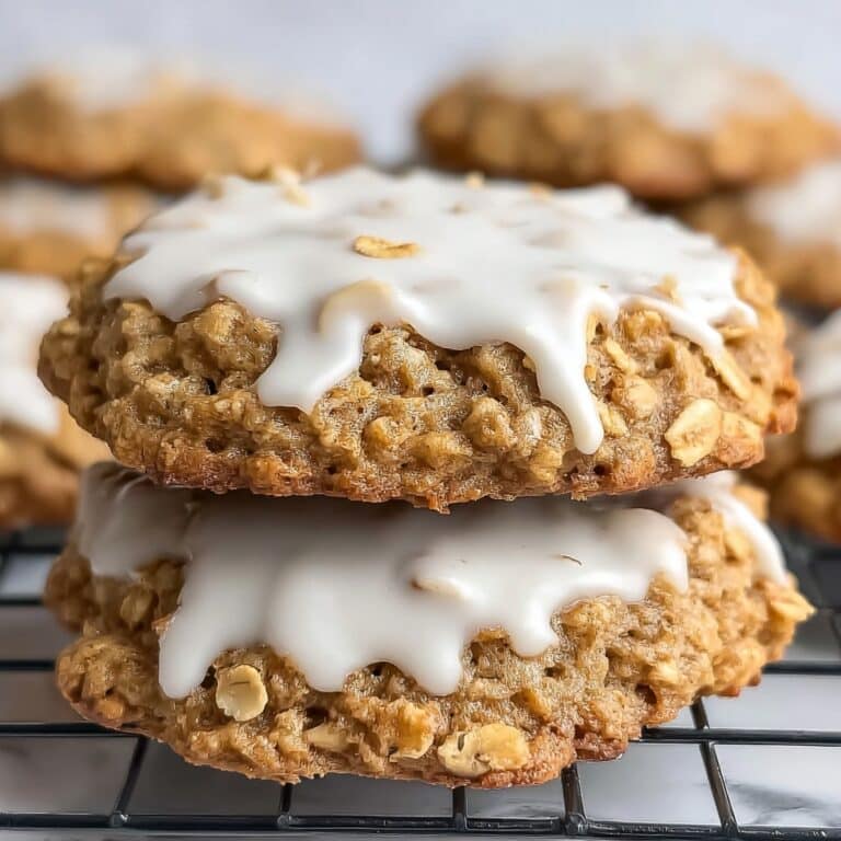 Iced Oatmeal Cookies – Crumbl Copycat Recipe