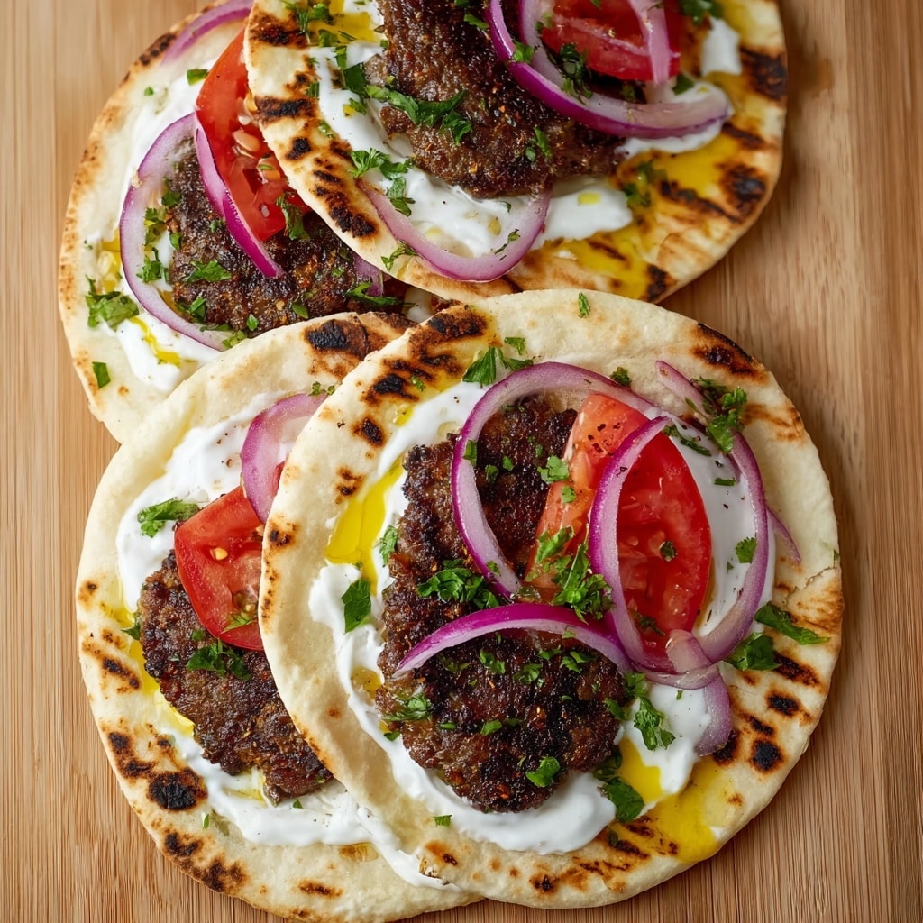 Juicy Oven-Baked Kebabs with Sumac Onions and Garlic Yogurt Recipe - Recipe Image