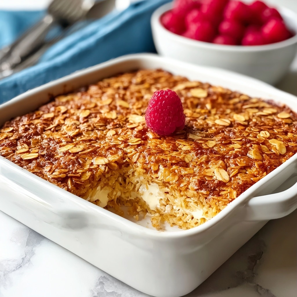 Cinnamon Cottage Cheese Oatmeal Bake for Cozy Mornings Recipe