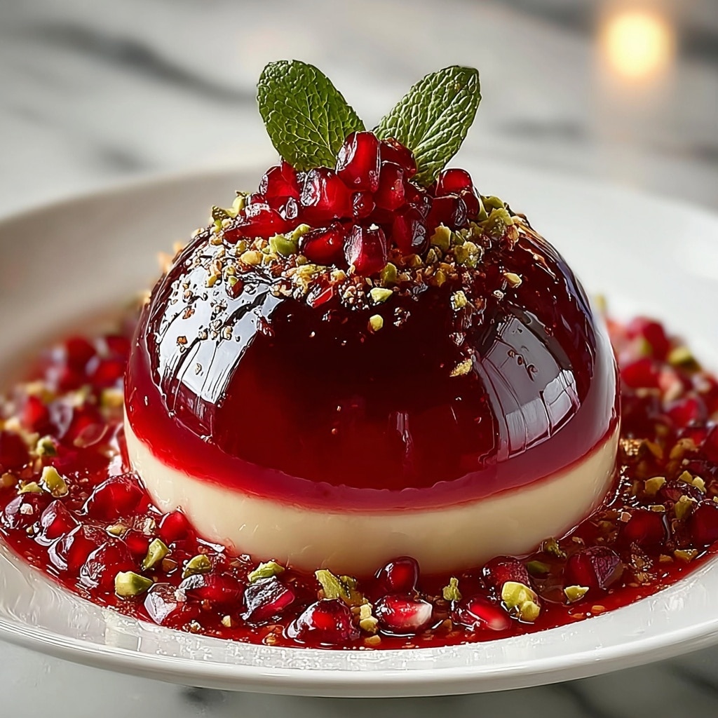 Pomegranate Mousse Dome Recipe - Recipe Image