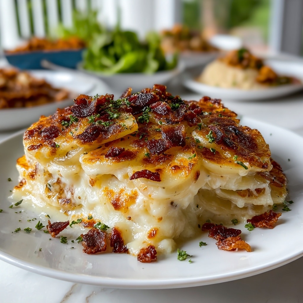Cheesy Potatoes Au Gratin Recipe - Recipe Image