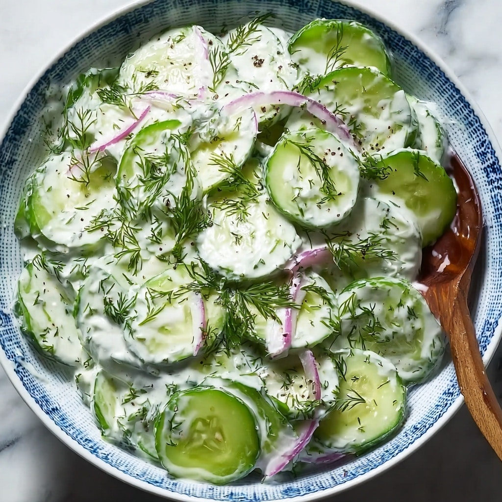 Cool and Creamy Tzatziki Cucumber Salad for Your Cravings Recipe - Recipe Image