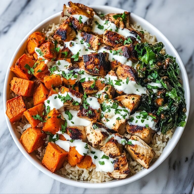 Chicken Sweet Potato Bowl: Your Easy High-Protein Meal! Recipe