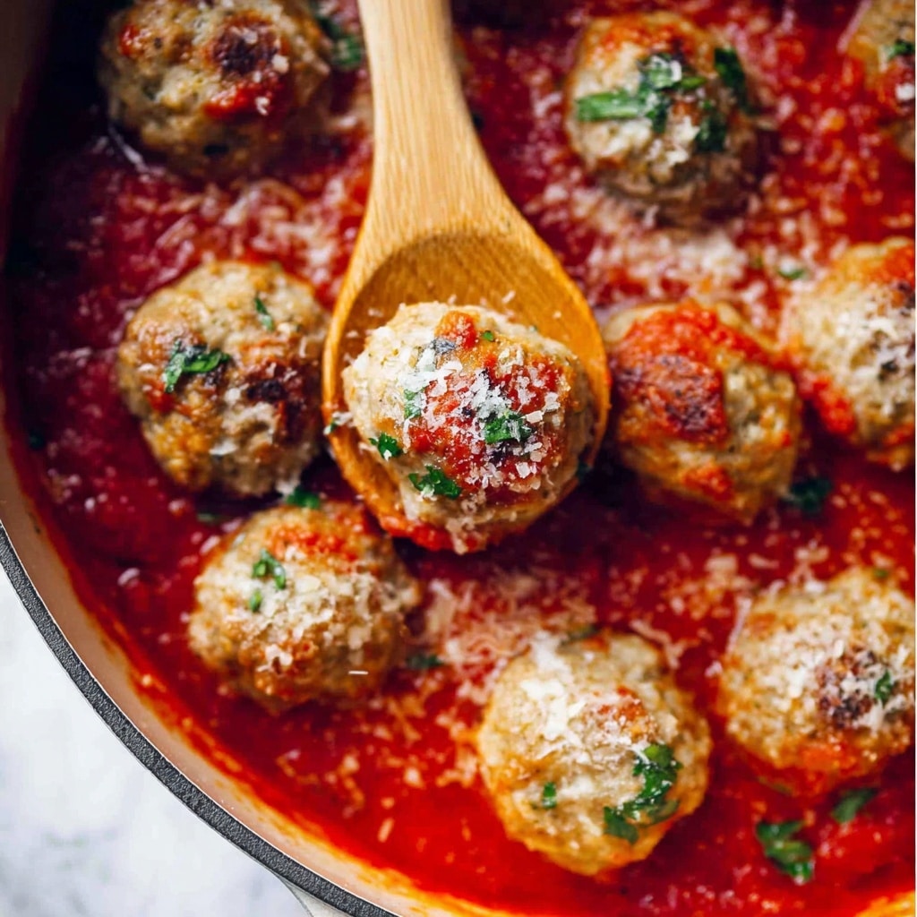 Oven Baked Turkey Ricotta Meatballs Recipe - Recipe Image