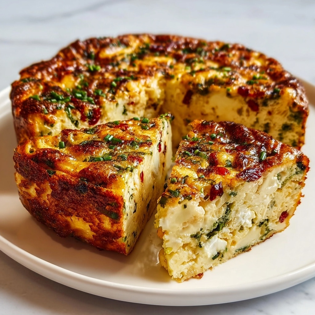 Cottage Cheese Crustless Quiche Recipe - Recipe Image