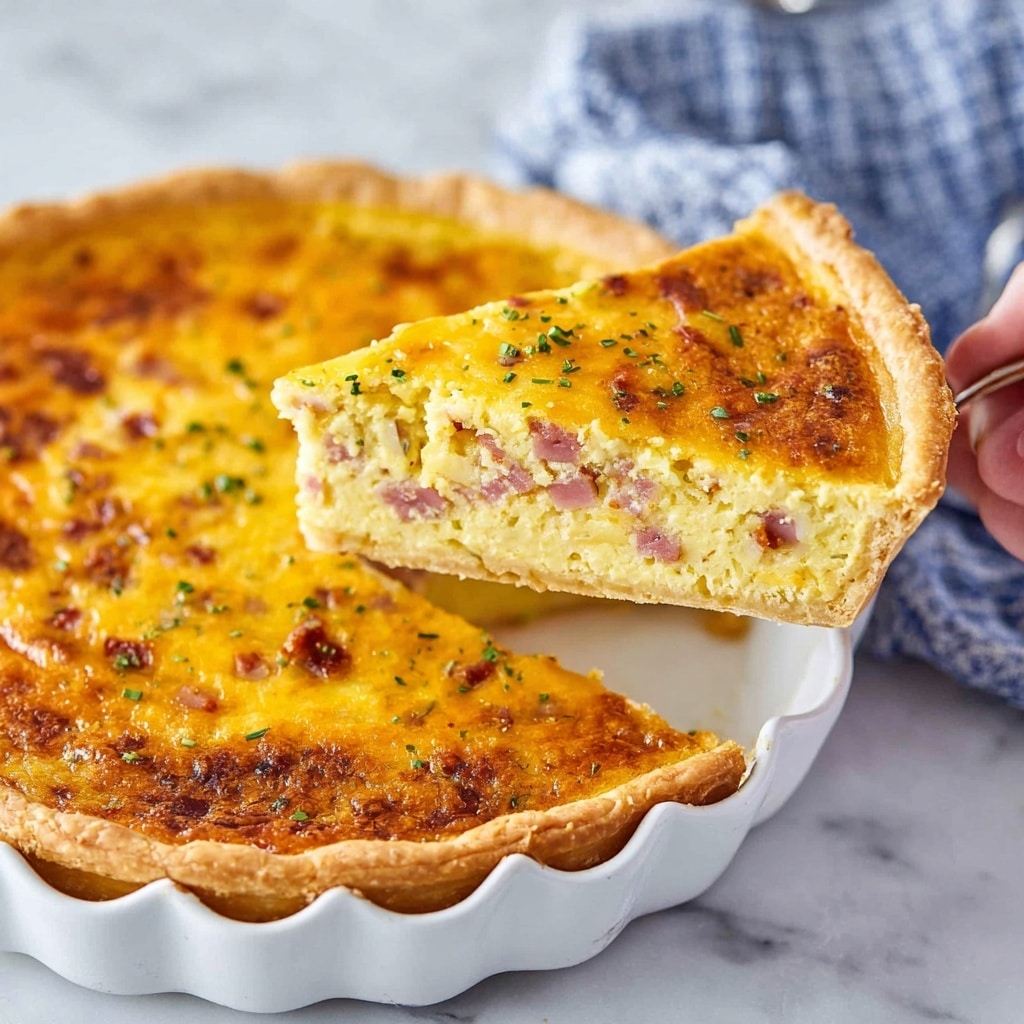 Ham and Cheese Quiche Recipe - Recipe Image