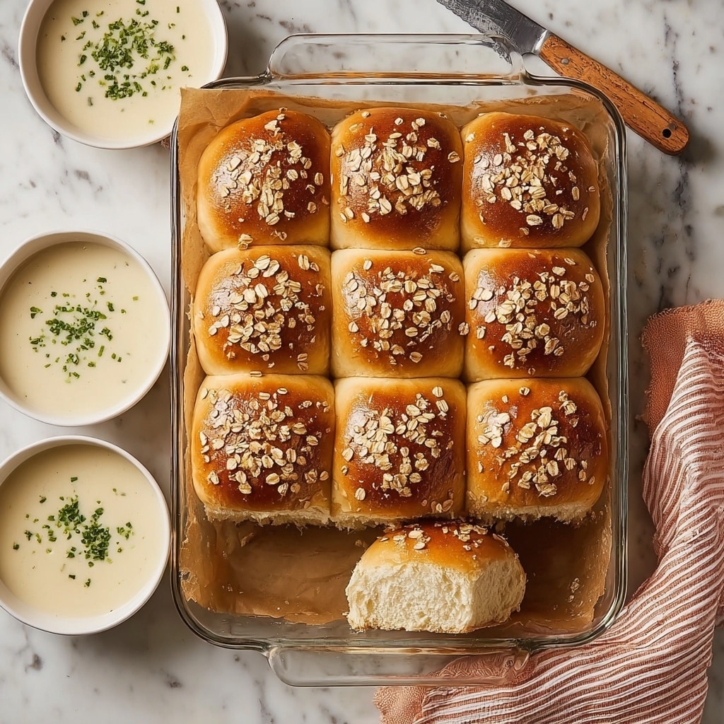 Oatmeal Molasses Dinner Rolls Recipe - Recipe Image