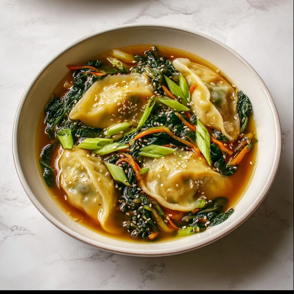 Comforting Beef Potsticker Soup: Delicious Bowl of Warmth Recipe - Recipe Image