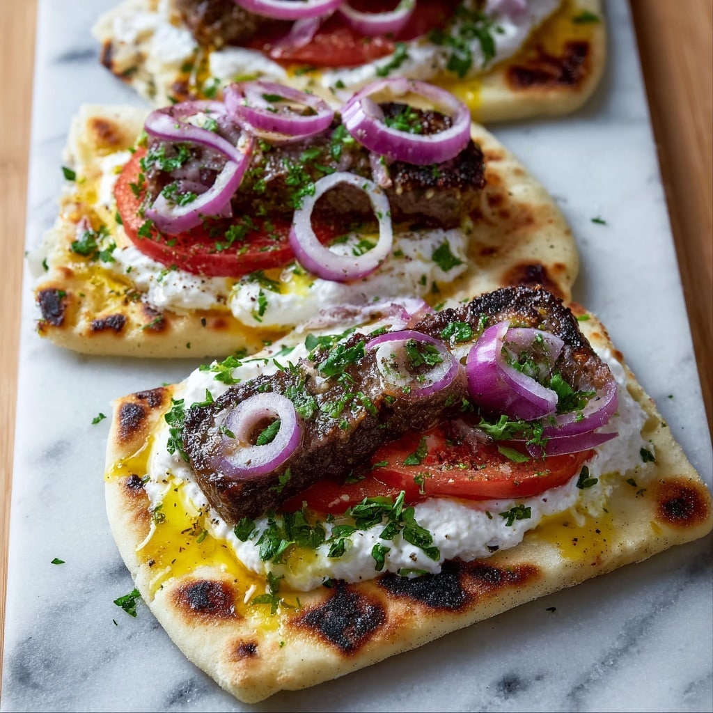 Juicy Oven-Baked Kebabs with Sumac Onions and Garlic Yoghurt Recipe - Recipe Image